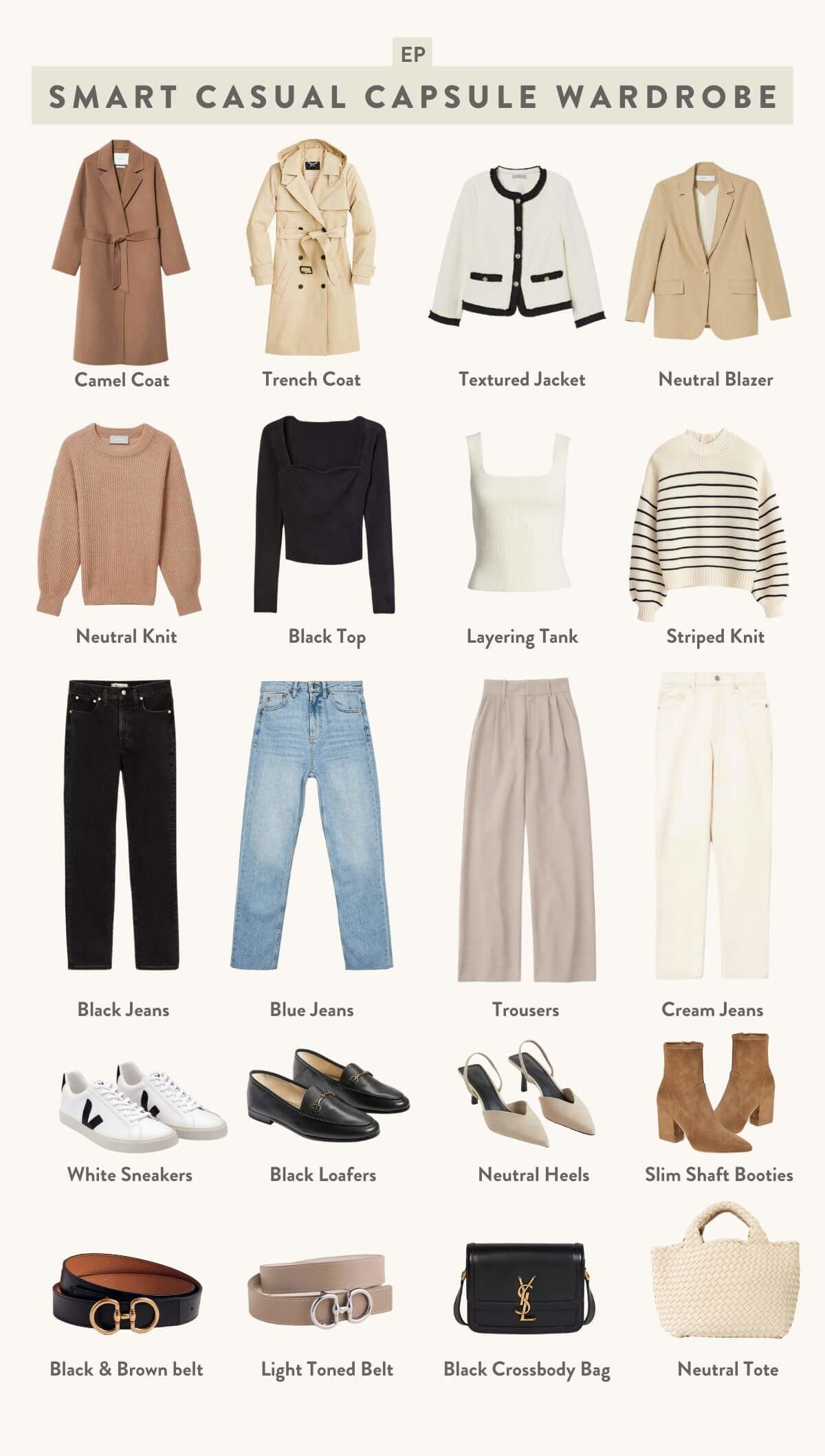 smart casual capsule wardrobe